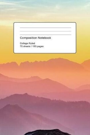 Cover of Pastel Mountains Composition Notebook