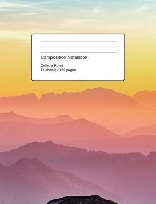 Book cover for Pastel Mountains Composition Notebook