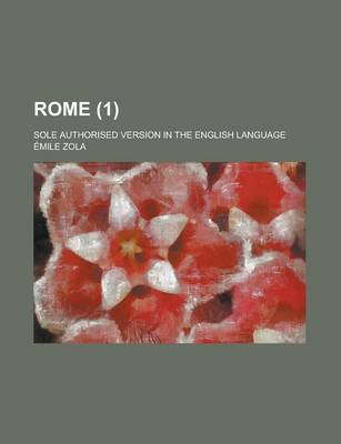 Book cover for Rome (Volume 1); Sole Authorised Version in the English Language