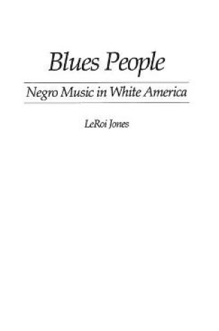 Cover of Blues People