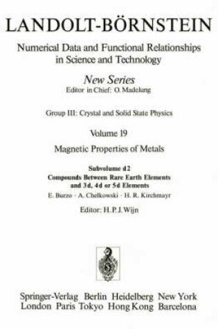 Cover of Compounds Between Rare Earth Elements and 3d, 4d, or 5d Elements / Verbindungen von Seltenen Erden mit 3d-, 4d- und 5d-Elementen