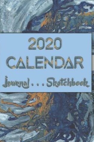 Cover of Artsy AbstractOneFive . 2020 Calendar . Sketchbook . Lined Journal -- 8"x10" 100-pages