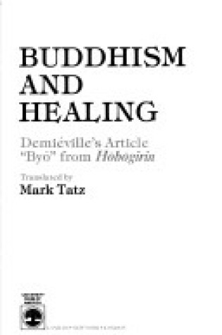 Cover of Buddhism and Healing