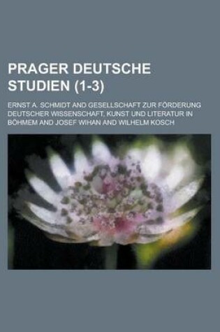 Cover of Prager Deutsche Studien (1-3)