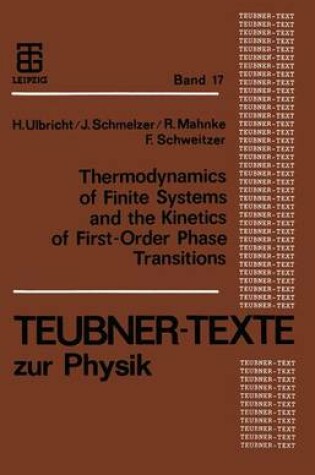 Cover of Thermodynamics of Finite Systems and the Kinetics of First-Order Phase Translations