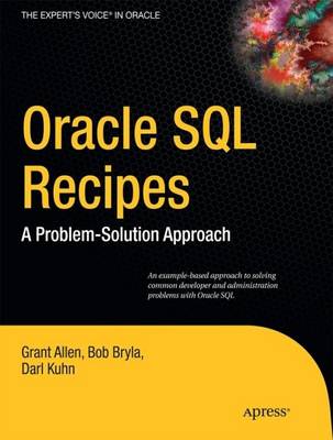 Book cover for Oracle SQL Recipes