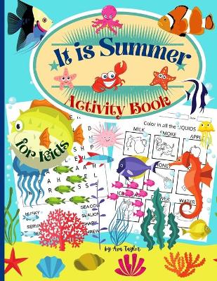 Book cover for It is Summer Activity Book for kids