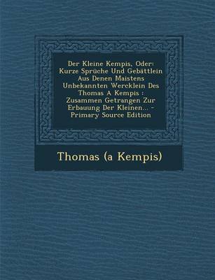 Book cover for Der Kleine Kempis, Oder