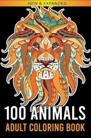 Cover of 100 Animals Adult Coloring Book