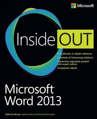 Book cover for Microsoft Word 2013 Inside Out