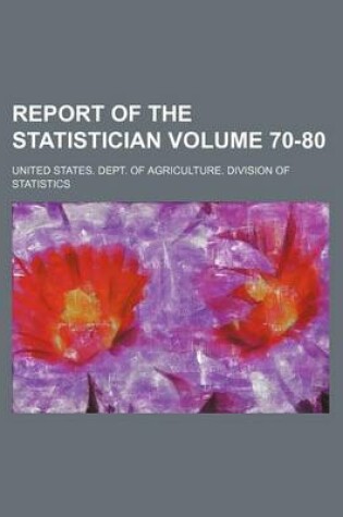 Cover of Report of the Statistician Volume 70-80