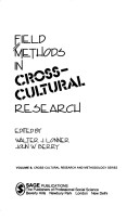 Book cover for Field Methods in Cross-Cultural Research