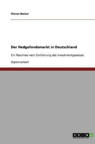 Cover of Der Hedgefondsmarkt in Deutschland