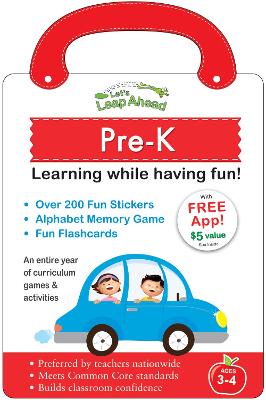Book cover for Let's Leap Ahead: Pre-K Learning While Having Fun!
