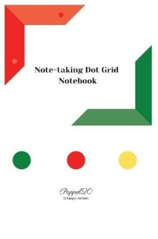 Cover of Note-taking dot grit Notebook- White Cover -124 pages-6x9-Inches