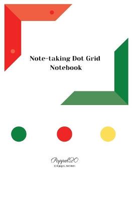 Book cover for Note-taking dot grit Notebook- White Cover -124 pages-6x9-Inches