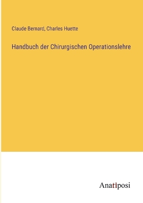 Book cover for Handbuch der Chirurgischen Operationslehre