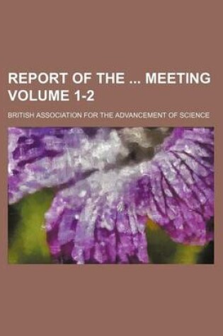 Cover of Report of the Meeting Volume 1-2