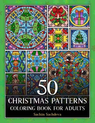 Book cover for Christmas Patterns Coloring Book for Adults