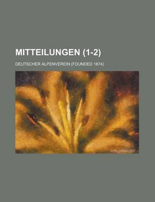 Book cover for Mitteilungen (1-2)