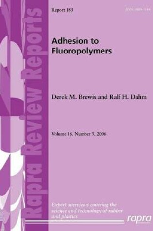 Cover of Adhesion to Fluoropolymers Review. Report 183.