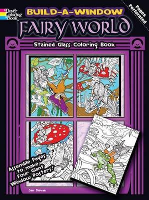 Book cover for Build a Window Stained Glass Coloring Book, Fairy World