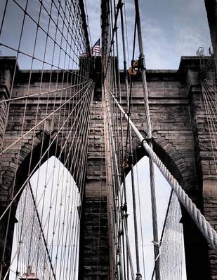 Book cover for Jumbo Oversized the Iconic Gothic Design Brooklyn Bridge in NYC New York