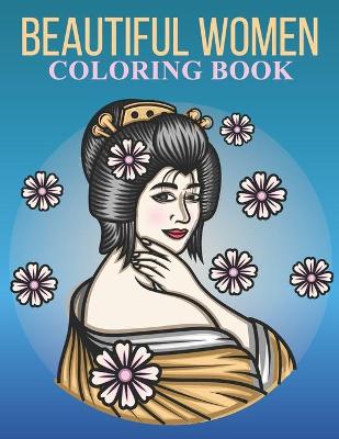 Book cover for Beautiful women coloring book