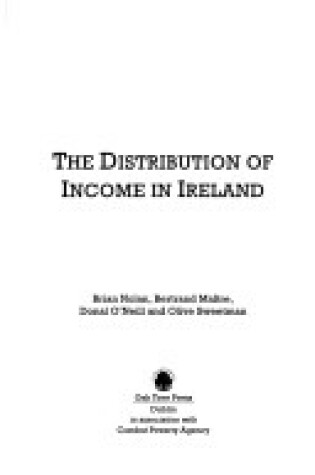 Cover of The Distribution of Income in Ireland