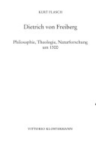 Cover of Dietrich Von Freiberg