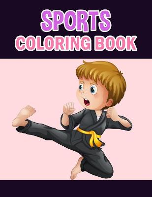 Book cover for Sports Coloring Book