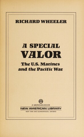 Cover of Wheeler Richard : Special Valor