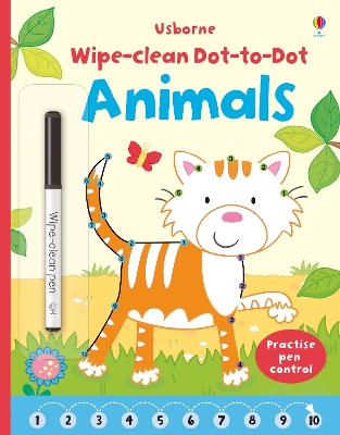 Cover of Wipe-clean Dot-to-dot Animals