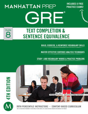 Book cover for GRE Text Completion & Sentence Equivalence