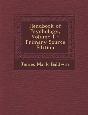 Book cover for Handbook of Psychology, Volume 1