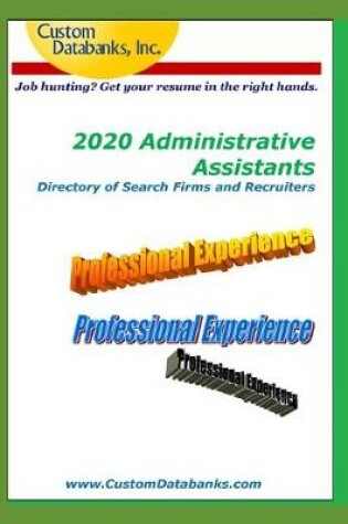 Cover of 2020 Administrative Assistants Directory of Search Firms and Recruiters