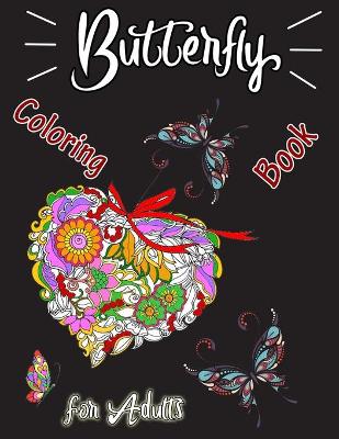 Cover of Butterfly Coloring Book for Adults