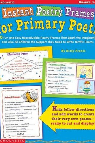 Cover of Instant Poetry Frames for Primary Poets