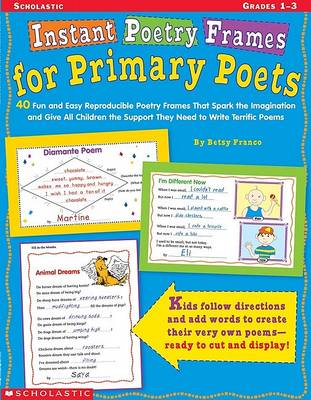 Book cover for Instant Poetry Frames for Primary Poets