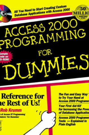 Cover of Access 2000 Programming For Dummies