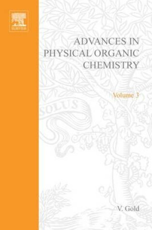 Cover of Adv Physical Organic Chemistry V3 APL