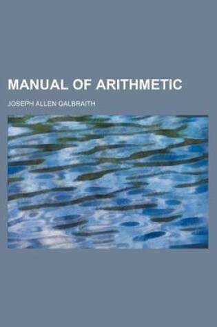 Cover of Manual of Arithmetic