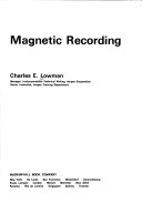 Cover of Magnetic Recording