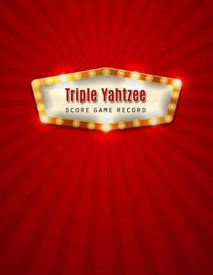 Book cover for Triple Yahtzee Score Record