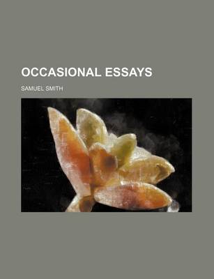 Book cover for Occasional Essays