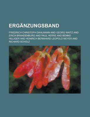 Book cover for Erganzungsband