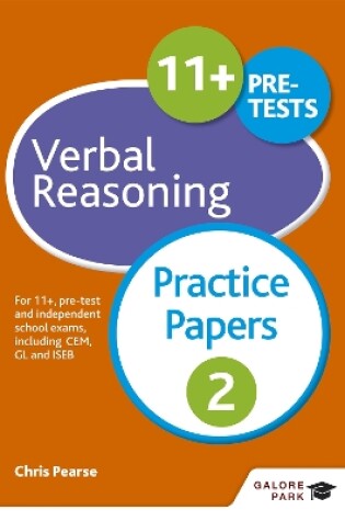 Cover of 11+ Verbal Reasoning Practice Papers 2