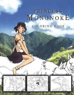Book cover for Princess Mononoke Coloring Book