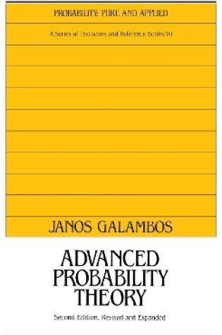 Cover of Advanced Probability Theory, Second Edition,