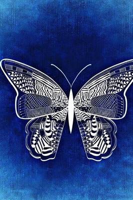 Book cover for Cool Abstract Butterfly Drawing on Blue